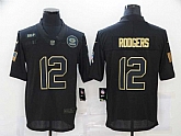 Nike Packers 12 Aaron Rodgers Black 2020 Salute To Service Limited Jersey,baseball caps,new era cap wholesale,wholesale hats